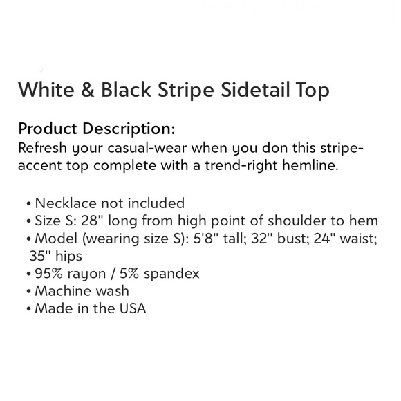 I Ma Belle White Side Tail Blouse - Picture 3 of 6